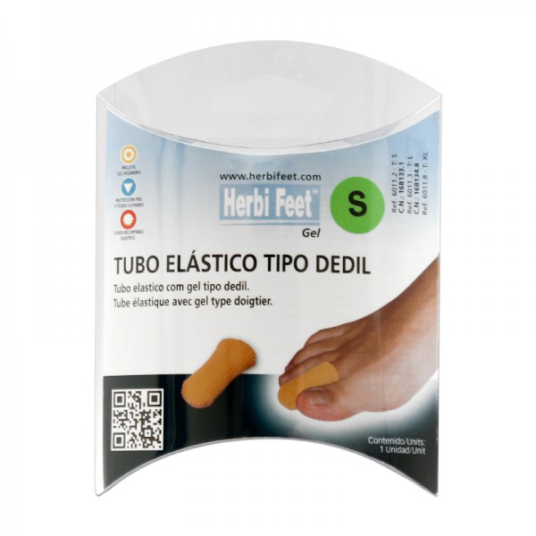 Tube élastique avec Gel Finger Type Taille S 1 Unité Tube élastique avec Gel Finger Type Taille S 1 Unité